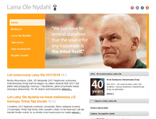 Tablet Screenshot of lama-ole-nydahl.pl