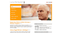Desktop Screenshot of lama-ole-nydahl.cz