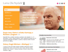 Tablet Screenshot of lama-ole-nydahl.cz